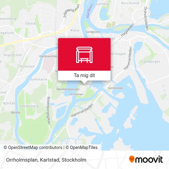 Orrholmsplan, Karlstad karta