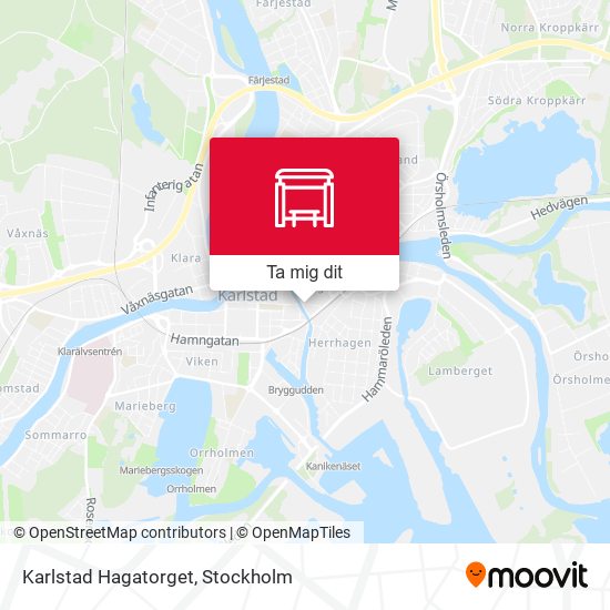 Karlstad Hagatorget karta