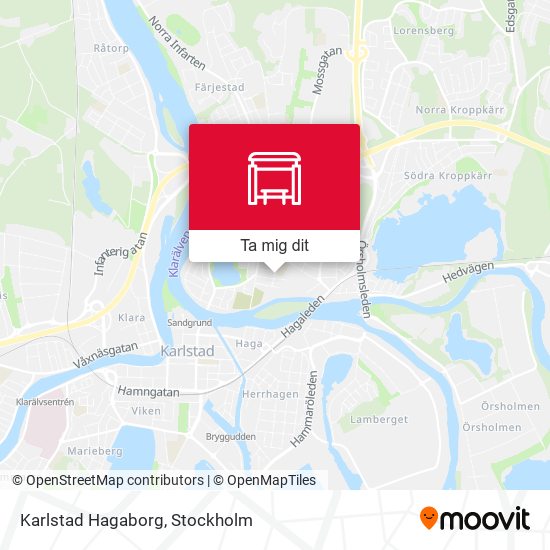 Karlstad Hagaborg karta