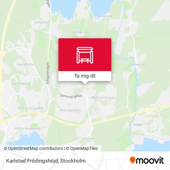Karlstad Frödingshöjd karta