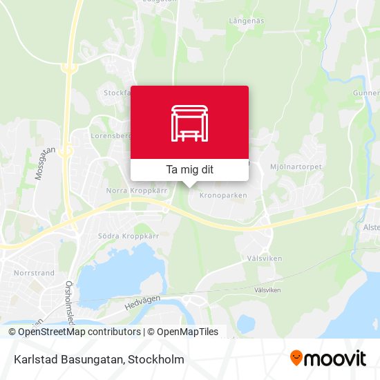 Karlstad Basungatan karta