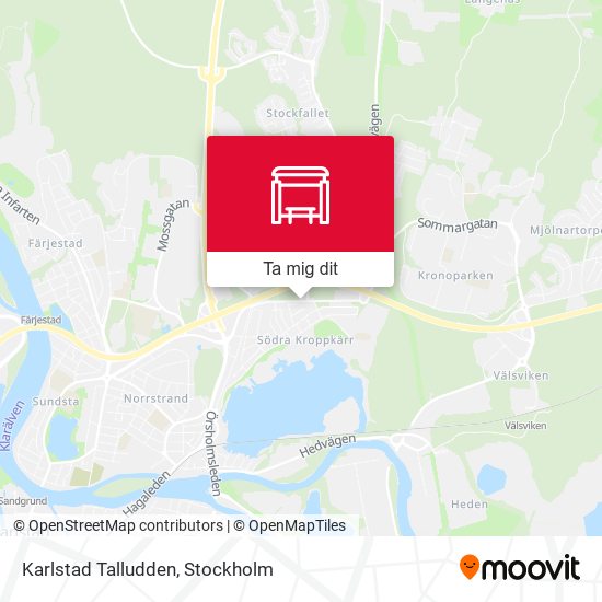 Karlstad Talludden karta