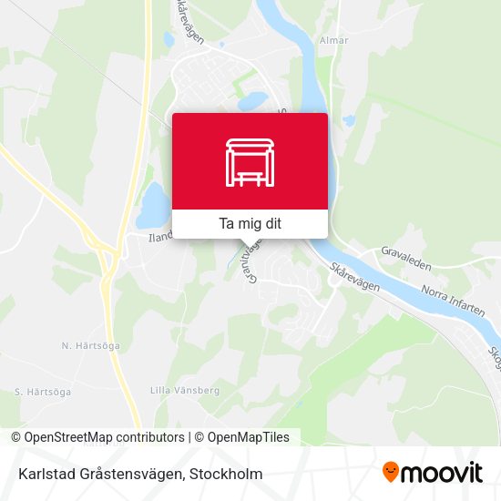 Karlstad Gråstensvägen karta