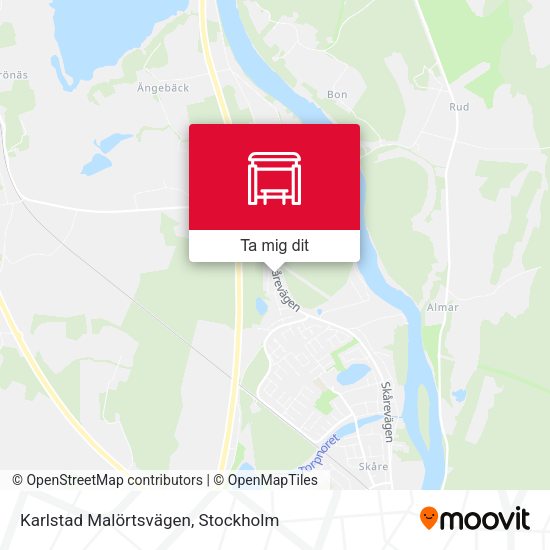 Karlstad Malörtsvägen karta