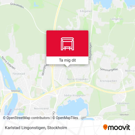Karlstad Lingonstigen karta