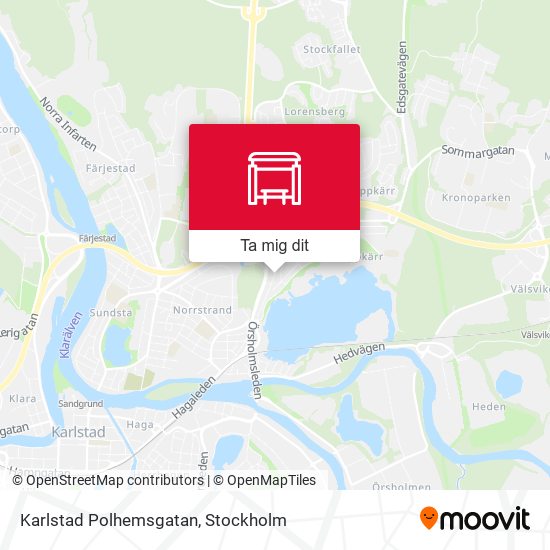 Karlstad Polhemsgatan karta