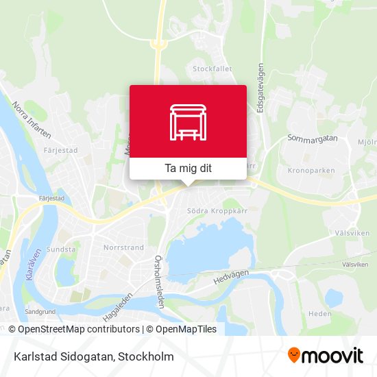 Karlstad Sidogatan karta