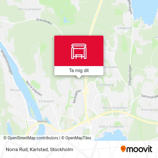Norra Rud, Karlstad karta