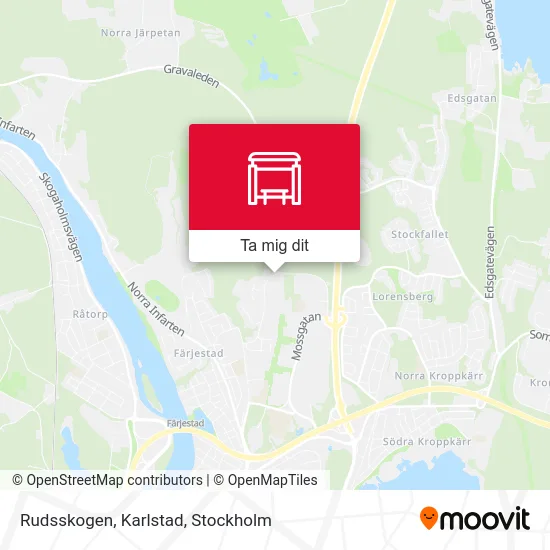 Rudsskogen, Karlstad karta