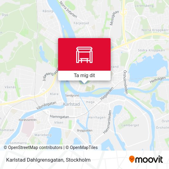 Karlstad Dahlgrensgatan karta