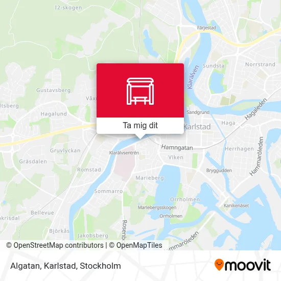 Algatan, Karlstad karta