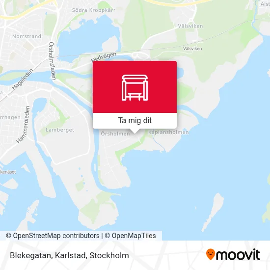 Blekegatan, Karlstad karta