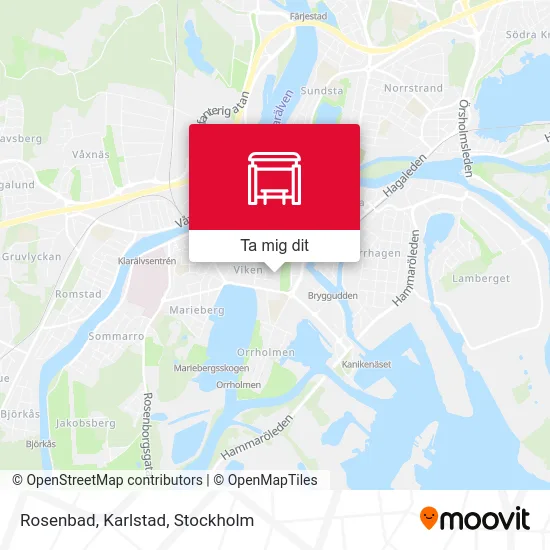 Rosenbad, Karlstad karta