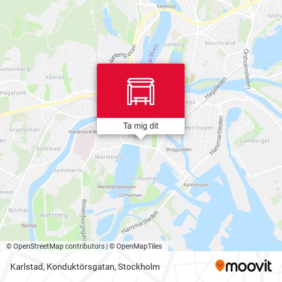 Karlstad, Konduktörsgatan karta