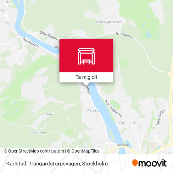 Karlstad, Trangärdstorpsvägen karta