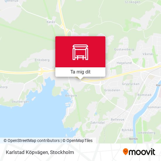 Karlstad Köpvägen karta