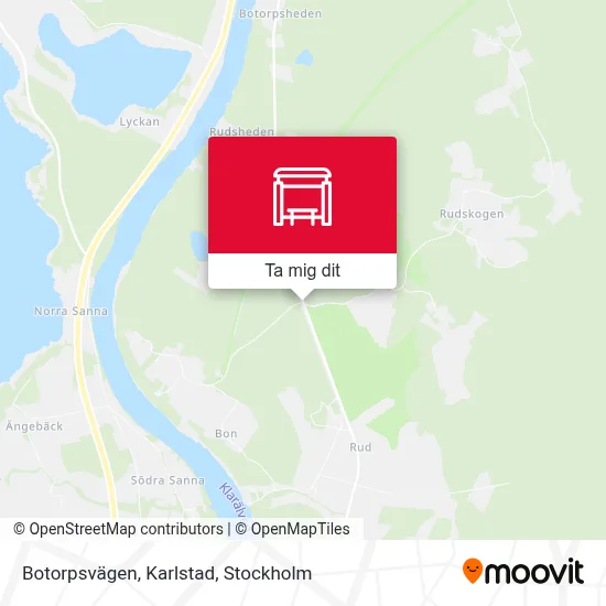 Botorpsvägen, Karlstad karta