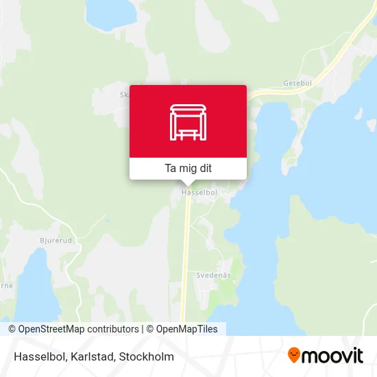 Hasselbol, Karlstad karta