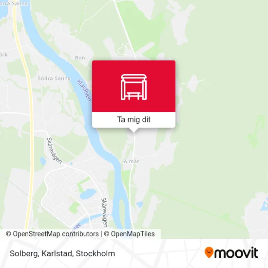 Solberg, Karlstad karta