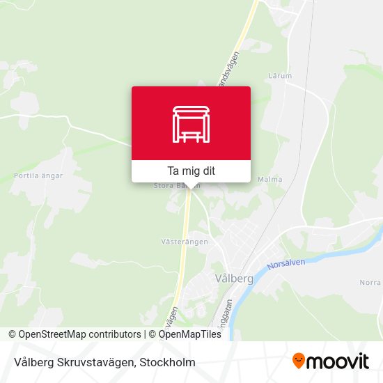 Vålberg Skruvstavägen karta