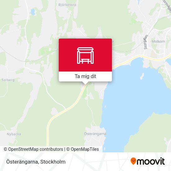 Österängarna karta