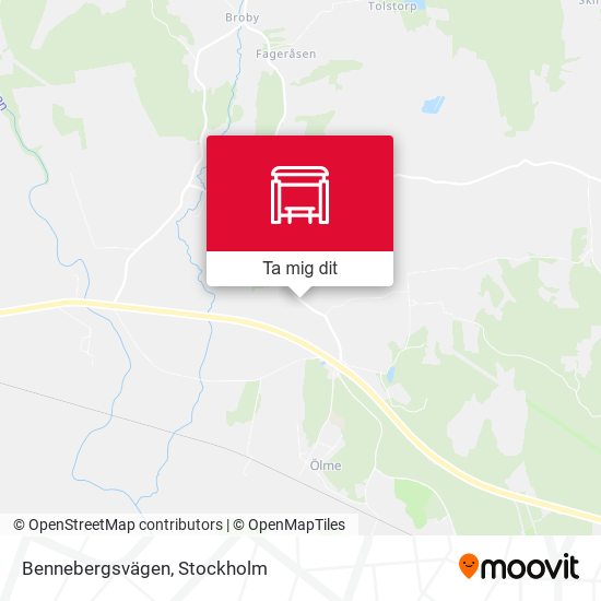 Bennebergsvägen karta