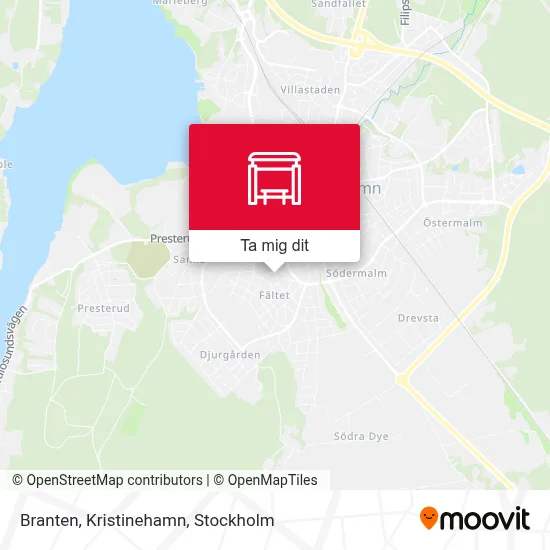 Branten, Kristinehamn karta