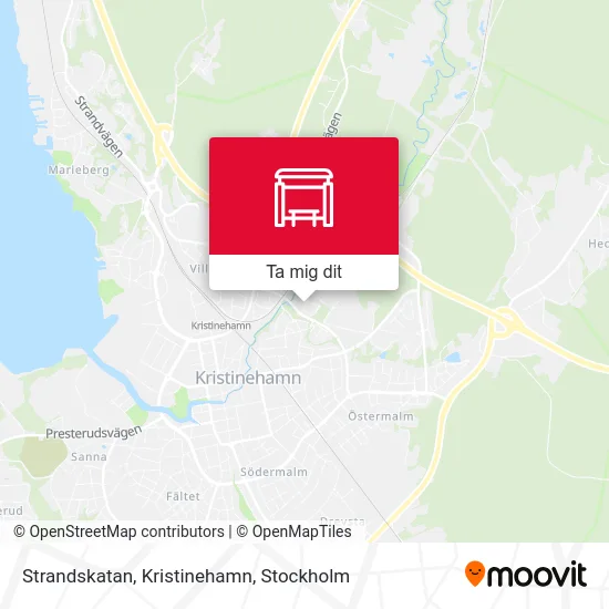 Strandskatan, Kristinehamn karta