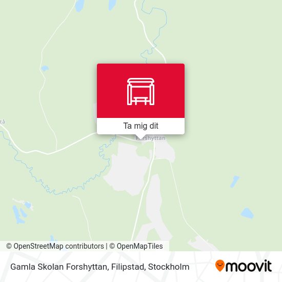 Gamla Skolan Forshyttan, Filipstad karta