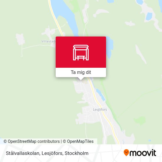 Stålvallaskolan, Lesjöfors karta