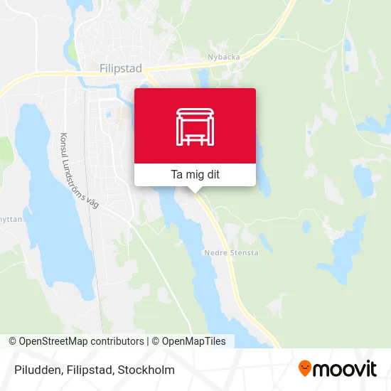 Piludden, Filipstad karta