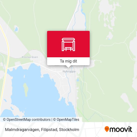 Malmdragarvägen, Filipstad karta
