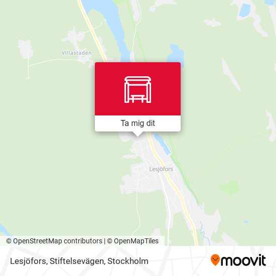 Lesjöfors, Stiftelsevägen karta