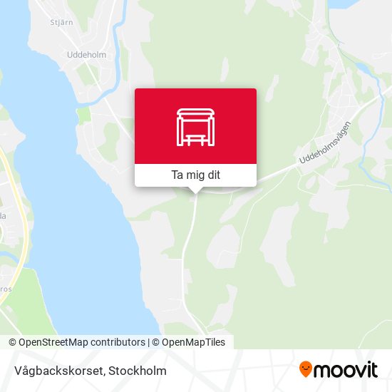 Vågbackskorset karta