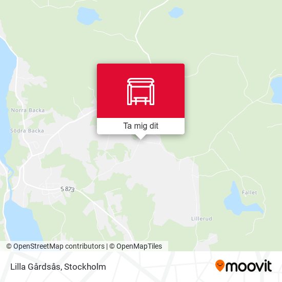 Lilla Gårdsås karta