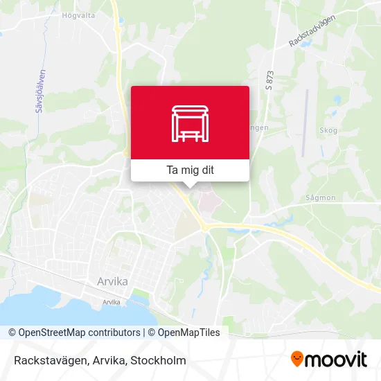 Rackstavägen, Arvika karta