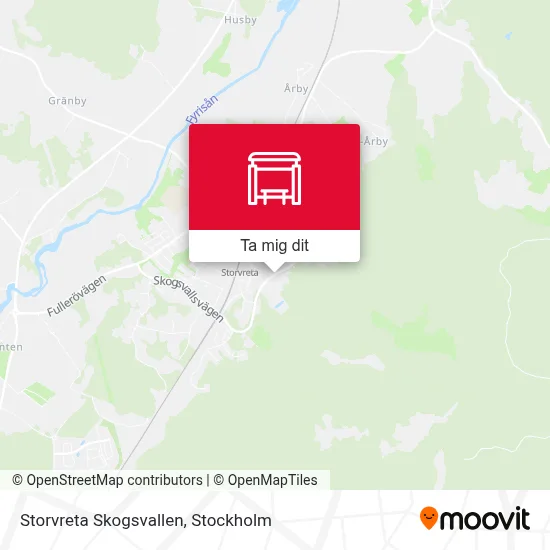 Storvreta Skogsvallen karta