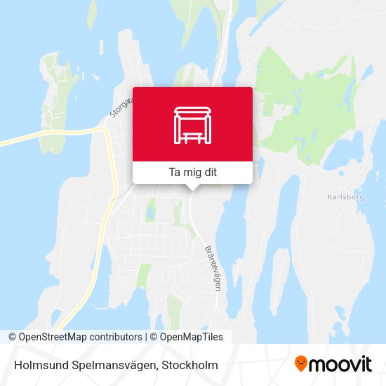 Holmsund Spelmansvägen karta