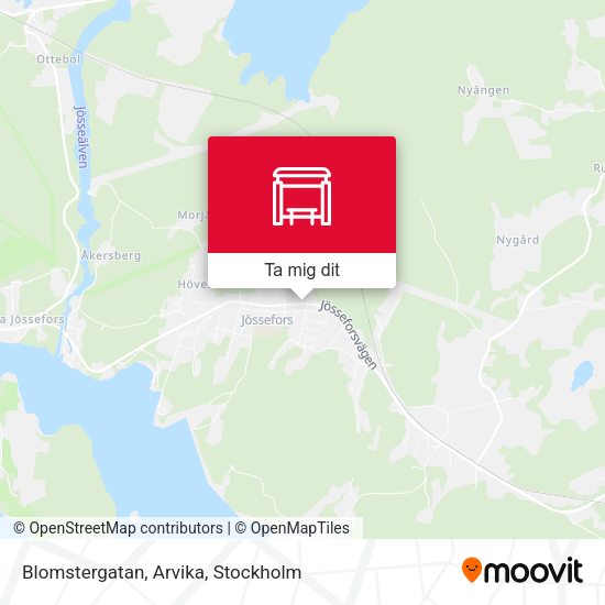 Blomstergatan, Arvika karta