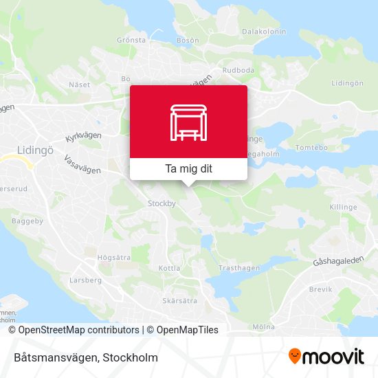 Båtsmansvägen karta
