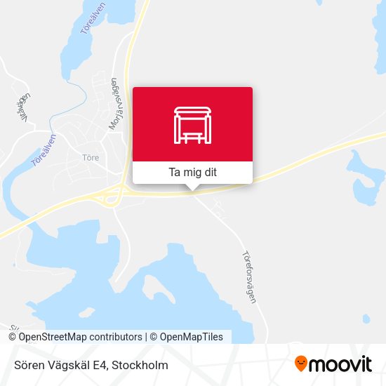 Sören Vägskäl E4 karta