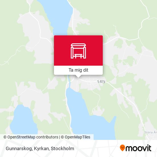 Gunnarskog, Kyrkan karta