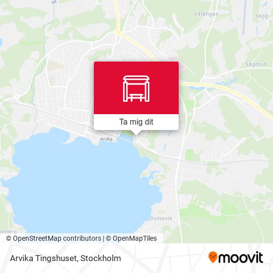 Arvika Tingshuset karta