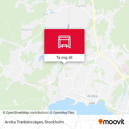 Arvika Tranbärsvägen karta