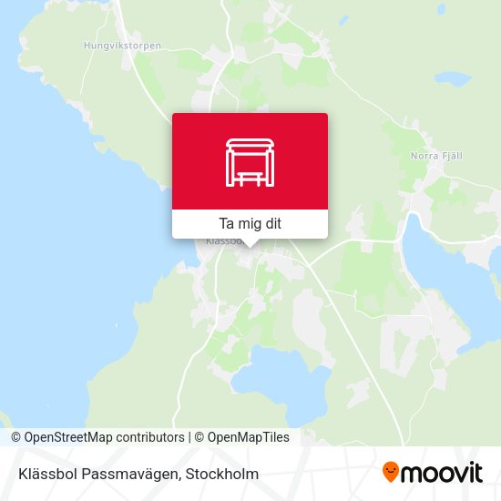 Klässbol Passmavägen karta