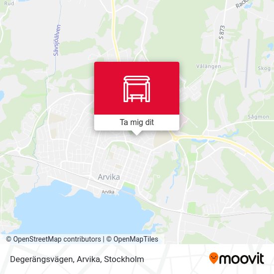 Degerängsvägen, Arvika karta