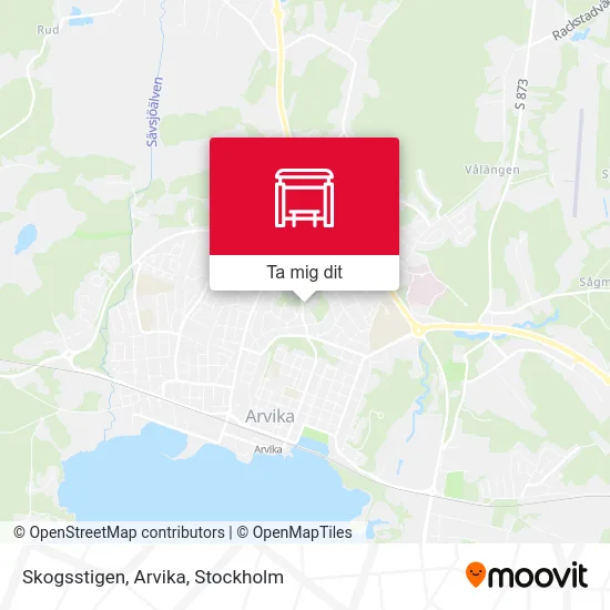 Skogsstigen, Arvika karta
