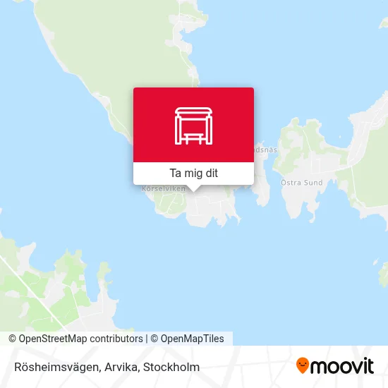 Rösheimsvägen, Arvika karta