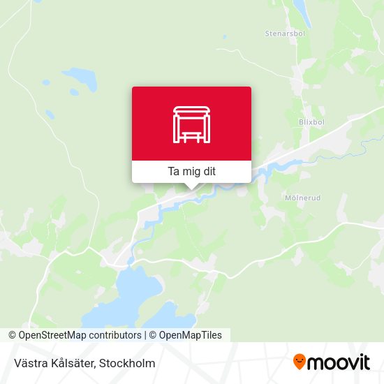 Västra Kålsäter karta