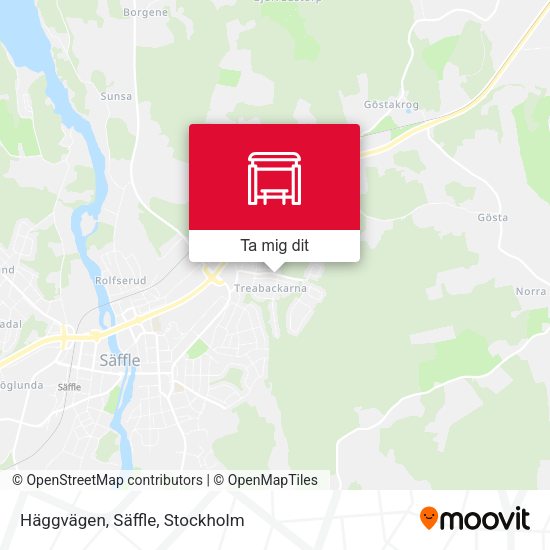 Häggvägen, Säffle karta